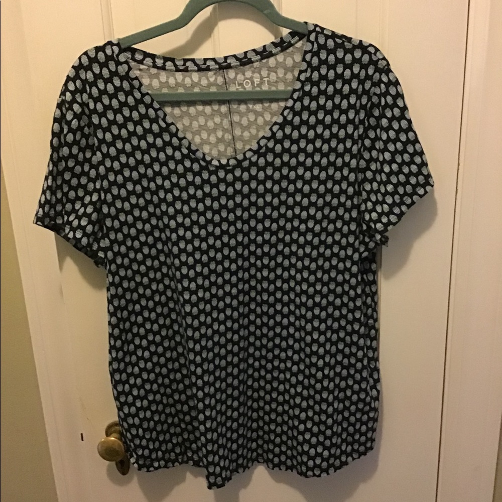 Loft berry print tee xxl